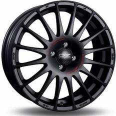 15" Car Rims OZ Superturismo GT Matt Black Red Lettering 6.5x15 4/108 ET18 B65.1