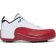 Laced Golf Shoes Nike Air Jordan 12 Low Golf M - White/Metallic Silver/Varsity Red