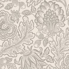 Wallpapers Belgravia Fernhurst Floral Trail Wallpaper Silver 1110