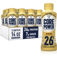 Banana Nutritional Drinks Core Power Fairlife 26g Protein Milk Shakes, Ready