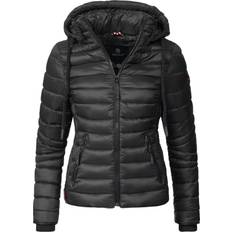 Navahoo Bekleidung Navahoo Winterjacke Schwarz Puffer für Damen