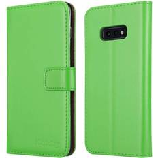 iCatchy Lime For Samsung Galaxy S10e Wallet Book Leather Case Green