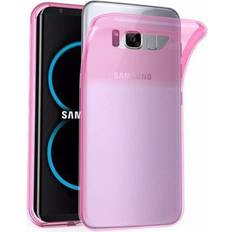 Cadorabo TPU Ultra Slim AIR Cover Galaxy S8 Smartphone Hülle, Pink, Transparent