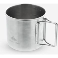 Quechua Camping & Outdoor Quechua Stainless Steel Outdoor Mug 0.4l Dark Grey