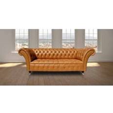 Gold 3 English Buckskin Sofa