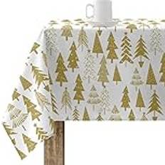 Guld - Rektangulära Bordsdukar Belum Fläckfri Resinerad Multifärgad Julduk 100 x 150 cm Bordsduk Guld, Beige