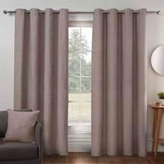 Curtains & Accessories Sleepdown Pair of Textured Print Eyelet
