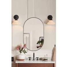 Living and Home Modern Oval Wall Mirror