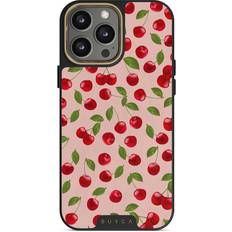 Burga Afternoon Treat Cherry iPhone 14 Pro Max Case, Elite MagSafe Gold