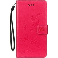 Huawei P20 Pro Wallet Cases Keshen For Huawei P20 Pro Lotus Butterfly Pattern Horizontal Flip Leather Case with Holder & Card Slots & Wallet & Lanyard