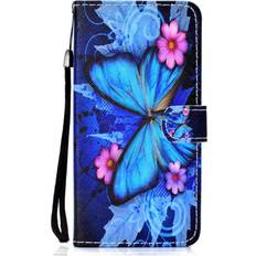 Huawei P30 Pro Wallet Cases Keshen Butterfly Pattern Colored Drawing Horizontal Flip Leather Case for Huawei P30 Pro, with Holder & Card Slots & Wallet & Lanyard