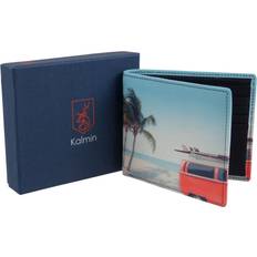 Mala Leather Slim Wallet Retro Camper Van Gift Boxed Kalmin Collection