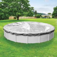 Pool Mate Silverado 12 ft. Round Silver Solid Above Ground Winter Cover