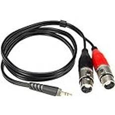 Klotz AY8-0200 Straight Mini-Jack to F-XLR Splitter Cable 2m