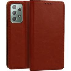 Skal-man Plånboksfodral Samsung Galaxy A23 5G Italienskt Läder Cognac