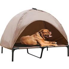 VANFOND Elevated Dog Bed with Canopy, Raised Dog Cot Bed