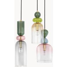 NOVA LUCE Hängande Lampa Murano Delta 3 Ljuskällor Pendellampa
