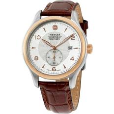 Watches Wenger Men s Silver Leather 79313C