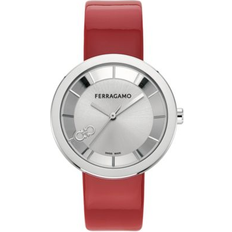 Watches Ferragamo Salvatore Swiss Red Patent Leather 35mm