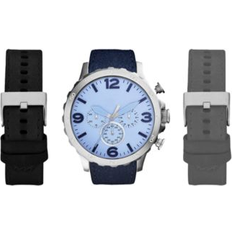 Watches American Exchange American Exchange Chronograph Interchangeable 50mm Gift Set Blue