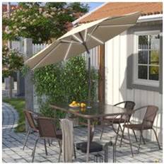 Living and Home Large Solar Powered Patio Umbrella for Base