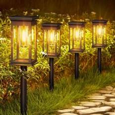Solar Powered Lights 4 Pack for Garden Path