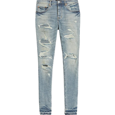 Ripped jeans for men Purple Brand Ripped Skinny Jeans - Light Indigo Vintage