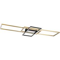Trio Lighting Irvine Black/Brass Takplafond 105cm