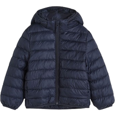 H&M Boy's Water Repellent Puffer Jacket - Navy Blue