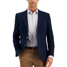 Elastane/Lycra/Spandex - Men Blazers Nautica Men's Modern Fit Active Stretch Solid Blazer - Navy