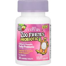 21st Century Zoo Friends Children Chewable Probiotic Fruit Punch 30 pcs