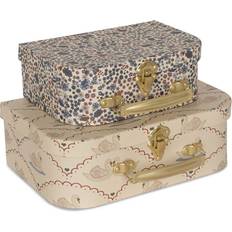 Small Storage Konges Sløjd Suitcase 2-pack Swan/Vivi Fleur