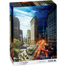 4D Cityscape Stephen Wilkes Day to Night Puzzle Flatiron, New York: 1036 Pcs