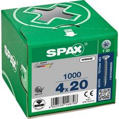 Spax Byggematerialer Spax 1191010400205 Træskrue 4 TFT, FZB, ETA-12/0114 200stk