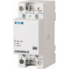 Eaton Electrical Installation Materials Eaton Z-SCH230/25-22 Remote switch Nominal voltage: 230 V, 240 V Switching current max. 25 A 2 makers, 2 breakers 1 pcs