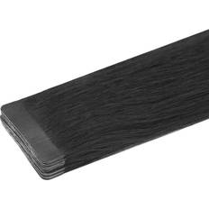 Black Tape Extensions Cliphair Jet Black #1 Remy Royale Premium Tape In Hair 50g