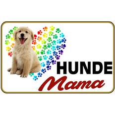 Interieur Details Vianmo Blechschild 18 x 12 cm Hunde Mama Herz