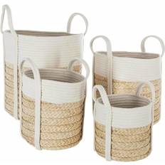 Paniers Atmosphera Coton Naturel x 4 - Beige Panier