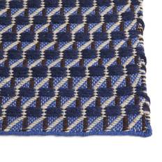 Lana Tappeti Hay Channel Rug 140x200 cm - Blue/White Bianco cm