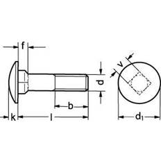 Schäfer & Peters & Peters 060325 20 Bræddebolte M5, rustfri A2, MVBF, 603, 200-pak M5