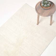 Carpets & Rugs Homescapes Cotton Tufted Union Jack Plain Beige