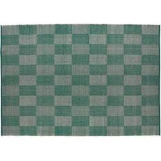 Tessuto Piatto Tappeti Hay Check Rug Small Check 170x240 cm Green Verde cm