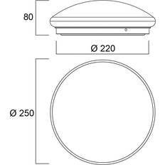 Sylvania Start Surface LED 25 cm Ceiling Flush Light