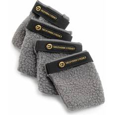 Seleverkstedet Fleece Grey Hundskor 4-pack XS