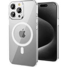 Case compatible with MagSafe for iPhone 15 Plus, Transparent