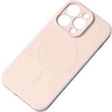 Skal-man iPhone 15 Plus Mobilskal MagSafe Silikon Beige