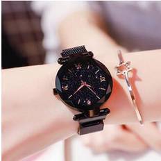 Grandado Stainless Steel Mesh Bracelet Watches For Women