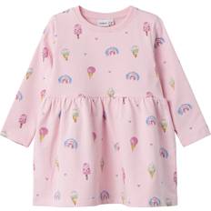 Name It Kid's Sweat Dress - Parfait Pink (13228529)