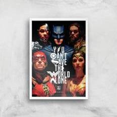 Warner Bros DC Justice League Giclee Print A2 Framed Art