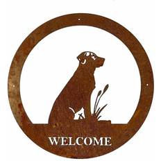 Poppyforge LTD Labrador Welcome Art Large Wall Decor